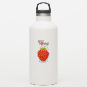 Sticker Illustration de la fraise Cute kawaii