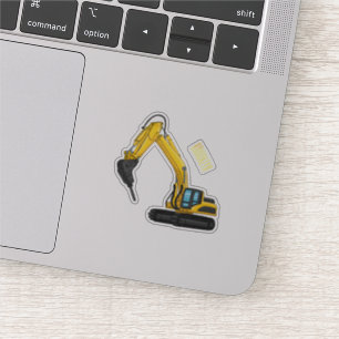 Sticker Illustration de la pelle de rupture