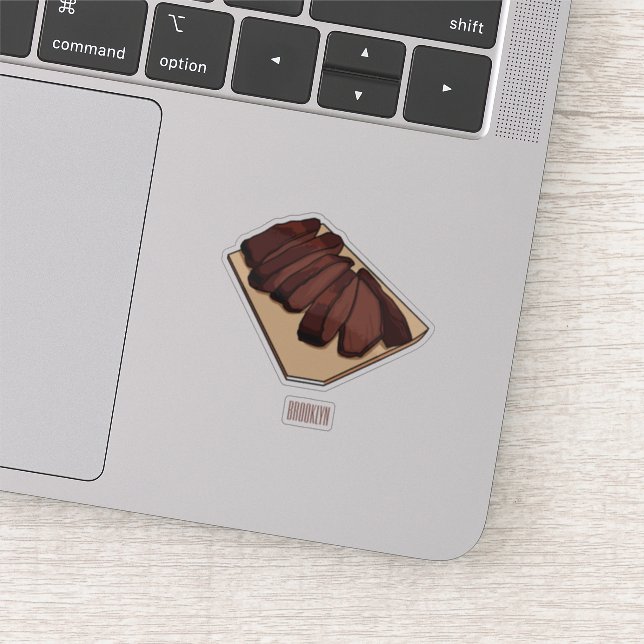 Sticker Illustration de la poitrine de boeuf (Détail)