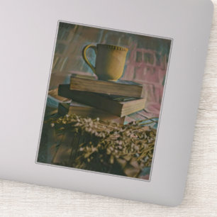 Sticker Illustration de l'amoureux de bibliothèque