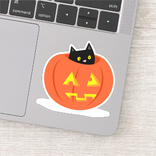 Sticker Illustration de l'Halloween de Jack-o'-lantern de