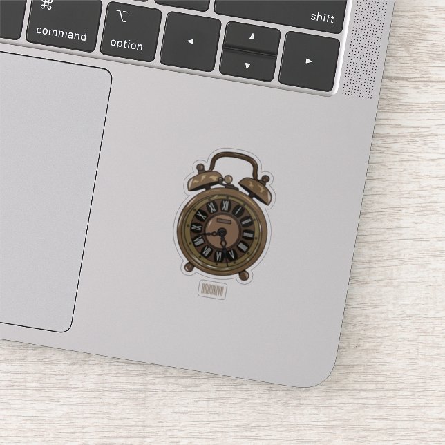 Sticker Illustration de l'horloge d'alarme (Détail)