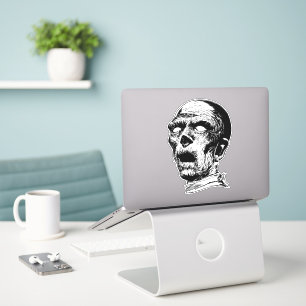 Sticker Illustration de l'horreur déplaisante Mummy Zombie