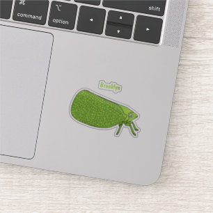 Sticker Illustration de l'insecte de la trémie verte mûre