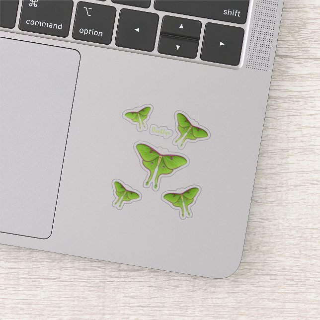 Sticker Illustration de Luna Moth (Détail)