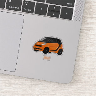 Sticker Illustration de micro-voiture