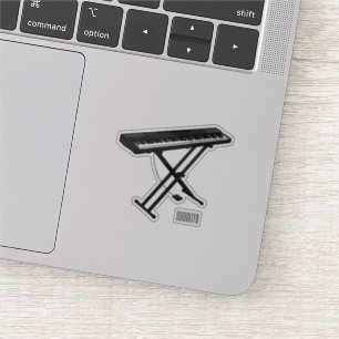 Sticker Illustration de piano clavier