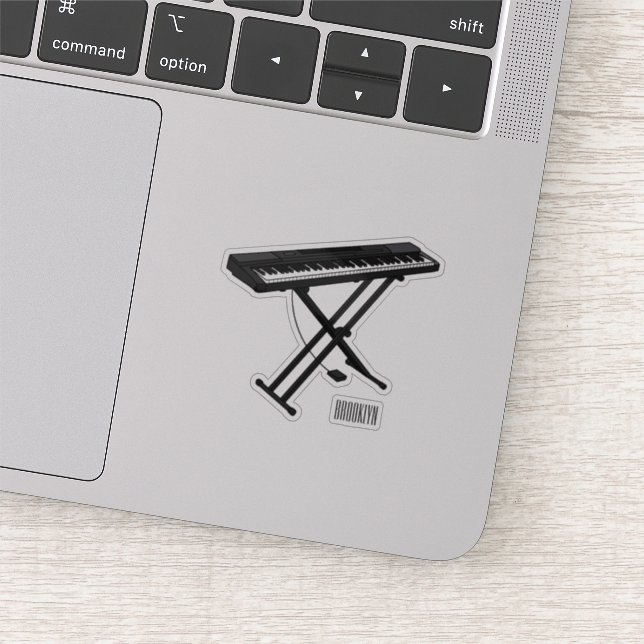 Sticker Illustration de piano clavier (Détail)