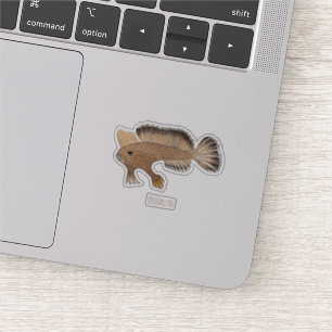 Sticker Illustration de poisson à main