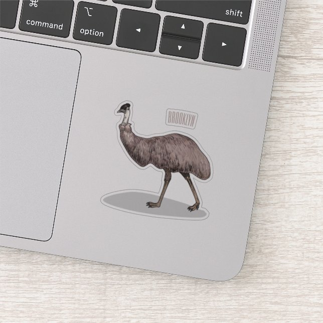 Sticker Illustration d'Emu bird (Détail)