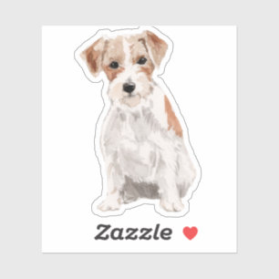 Sticker Illustration des aquarelles de chien de Cute Schna