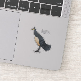 Sticker Illustration d'oiseau maleo