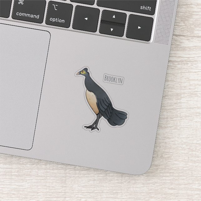 Sticker Illustration d'oiseau maleo (Détail)