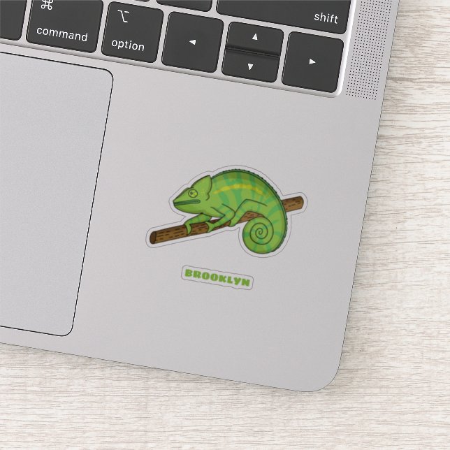 Sticker Illustration du caméléon de la parson (Détail)