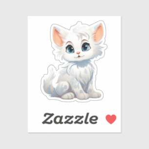 Sticker Illustration du chat de dessin