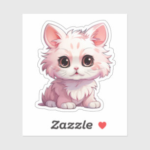 Sticker Illustration du chat de dessin