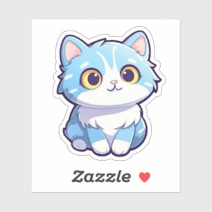 Sticker Illustration du chat de dessin