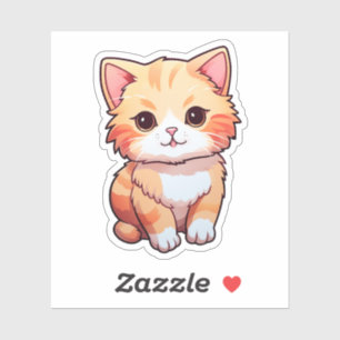 Sticker Illustration du chat de dessin