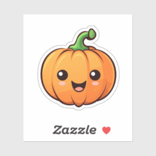 Sticker Illustration du citrouille de dessin