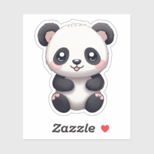 Sticker Illustration du panda de dessin