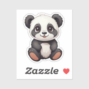 Sticker Illustration du panda de dessin