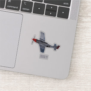 Sticker Illustration d'un avion de chasse-bombardier