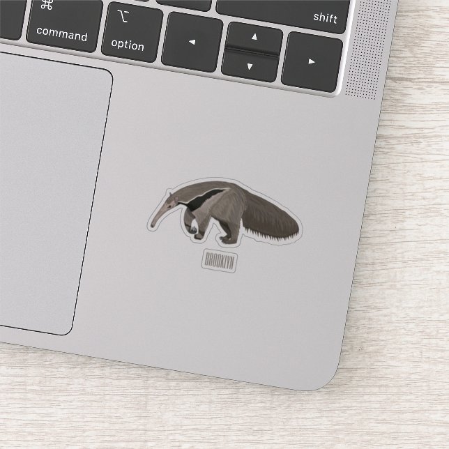 Sticker Illustration d'un dessin animé d'Anteater (Détail)