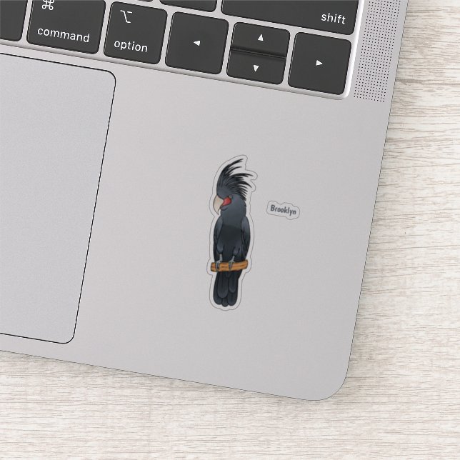 Sticker Illustration d'un oiseau de cobaye de palme (Détail)