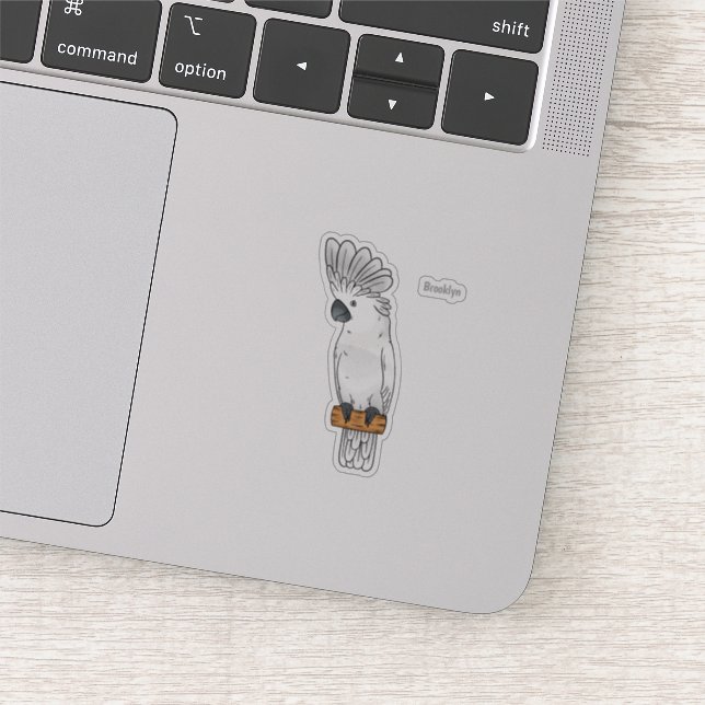 Sticker Illustration d'un oiseau de cobaye-parapluie (Détail)