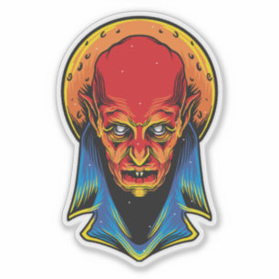 Sticker Illustration d'un vampire antique