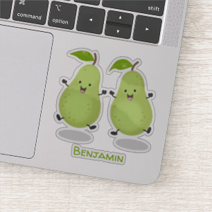Sticker Illustration d'une paire de poires mignonne