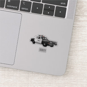 Sticker Illustration d'une voiture de police