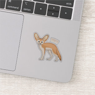 Sticker Illustration Fennec fox