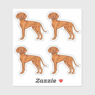 Sticker Illustration hongroise du dessin animé d'un chien 