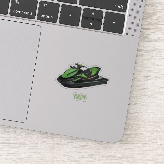 Sticker Illustration Jet ski (Détail)