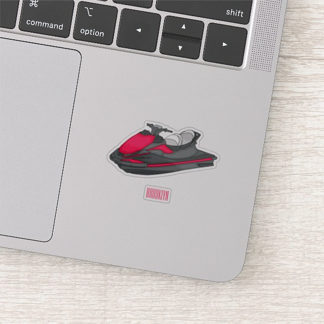 Sticker Illustration Jet ski (Détail)