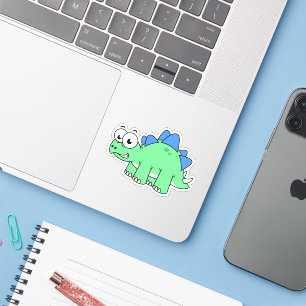 Sticker Illustration Mignonne D'Un Stegosaurus. 2