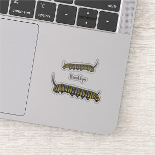 Sticker Illustration Monarch caterpillar