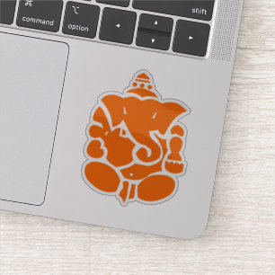 Sticker Illustration Orange Ganesha