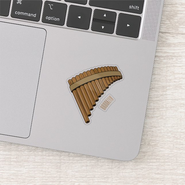 Sticker Illustration Pan flûte / panpipes (Détail)