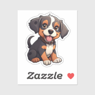 Sticker Illustration pour chien de dessin