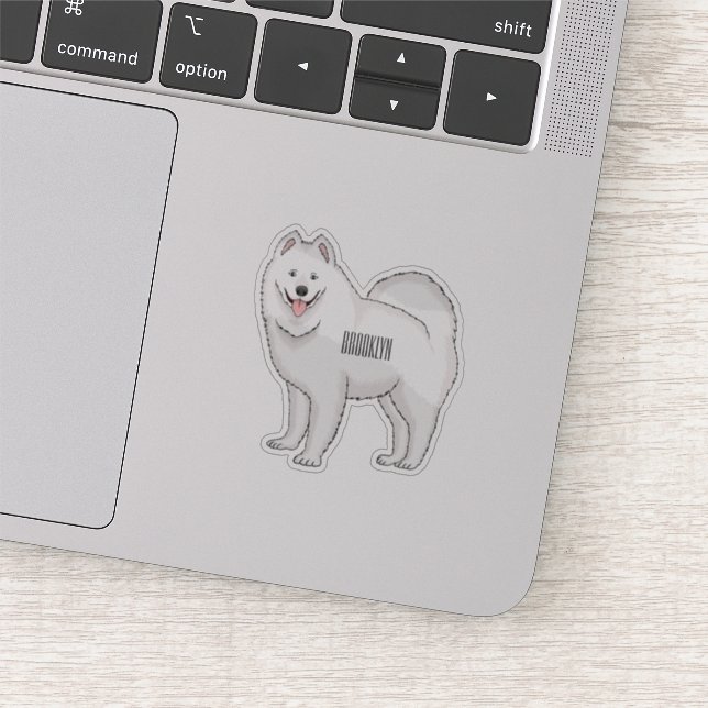 Sticker Illustration Samoyed dog (Détail)