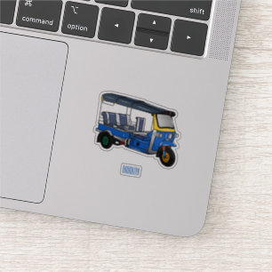 Sticker Illustration Tuk tuk