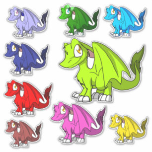 Sticker Illustration velue mignonne d'imaginaire de