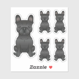 Sticker Illustrations de chien de dessin animé Bouledogue