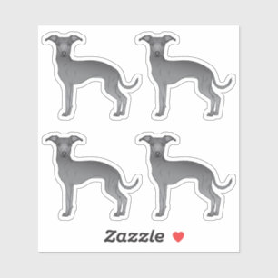 Sticker Illustrations de Chien de Dessin Cartoon Italien B