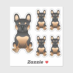 Sticker Illustrations de chien mignon Bouledogue français