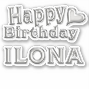 Sticker Ilona Happy Birthday