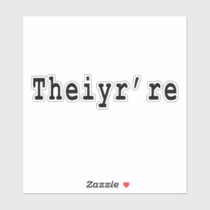 Sticker Ils're Leur Là Ils Sont Grammaire Erreur,,ilsont