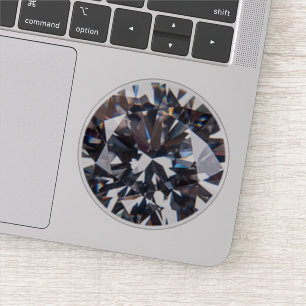 Sticker Image diamant élégante facettée